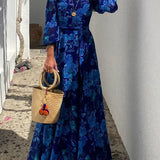 Luna | Robe Maxi Imprimée Fleurie