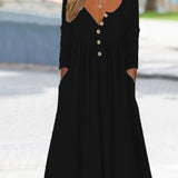 ZARA | Robe Midi à Boutons Frontal