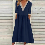 LIVIA | Mi-Longue Robe en Dentelle