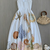 Mélusine | Robe longue esprit bord de mer
