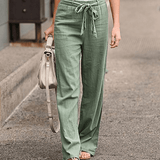 Joleen - Pantalon de Détente Femme avec Cordon et Taille Élastique