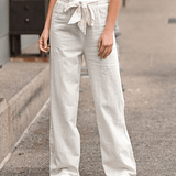 Joleen - Pantalon de Détente Femme avec Cordon et Taille Élastique