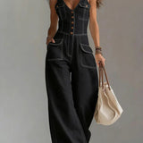 Sophie | Combinaison en denim ample