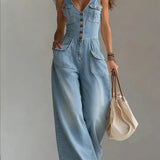 Sophie | Combinaison en denim ample