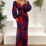 Sophie | Long Pleated Evening Gown