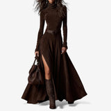 Élodie | Élégante robe longue avec ceinture intégrée
