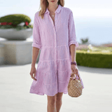 LOLITA | Robe Rayée Côte Aérienne