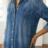 Diana | Combinaison en denim vintage à boutons