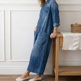 Diana | Combinaison en denim vintage à boutons