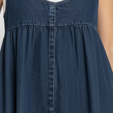 Karen | Robe maxi en denim lavé vintage