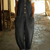 Ruth | Salopette en denim coton lavé vintage