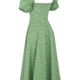 Aviana - Robe Bloom à Manches Bouffantes
