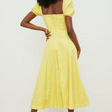 Aviana - Robe Bloom à Manches Bouffantes