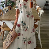 Michaela - Robe Boho avec Ceinture Élastique